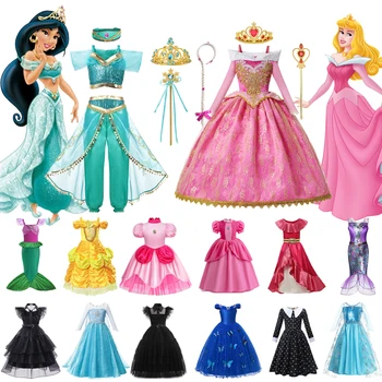 Disney Jasmine Aurora U Srijedu Princeza Haljinu Elsa Breskve Sirena Djeca Noć Veštica Maturu Vestidos Devojke Pepeljuga Ludaca Kostim