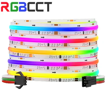 FCOB RGB IC Svetlo Striptiz WS2811 Addressable 630 720 LEDs San Boja 12mm 12V 24V Fleksibilan WS2812B FOB ZAPOVEDNIK je Dovelo Svjetla RA90