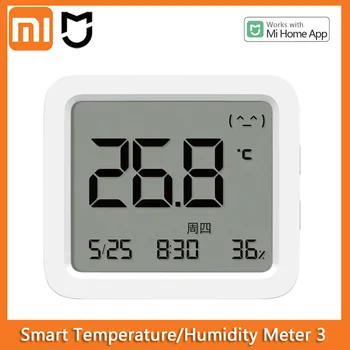 XIAOMI Mijia Pametan Temperatura, Vlažnost Senzor 3 2 Termometar Električni Digitalni Hygrometer Vlažnost Metar Za Moj Dom APLIKACIJU